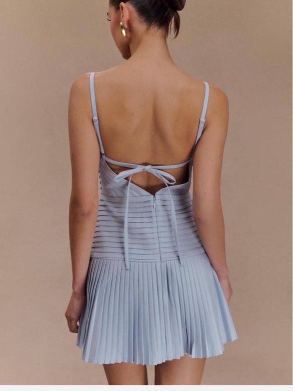 Meshki Rylee Multi Pleat Mini Dress - Picture 2 of 4
